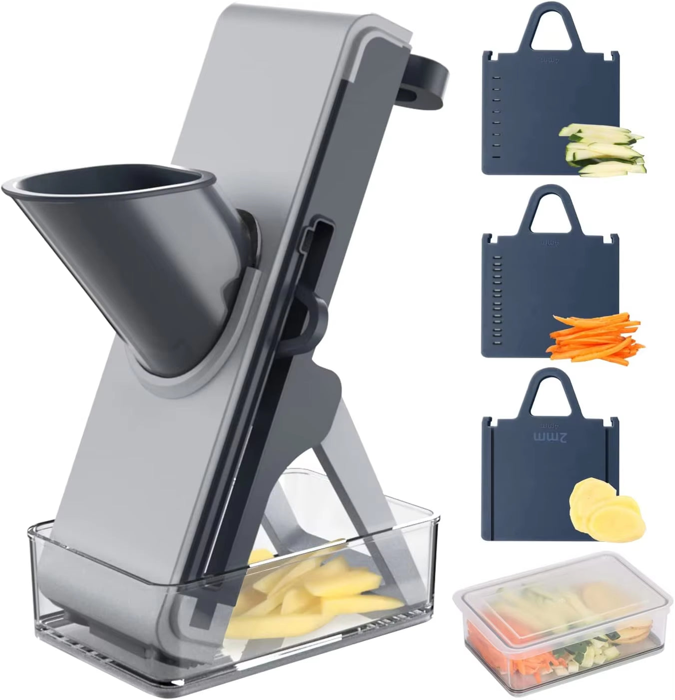 Kitchen Potato Vegetable Cutter Food Radish Chopper French Fries Slicer Carrot Grater Shredders Maker Peelers Meat Slicers Tool