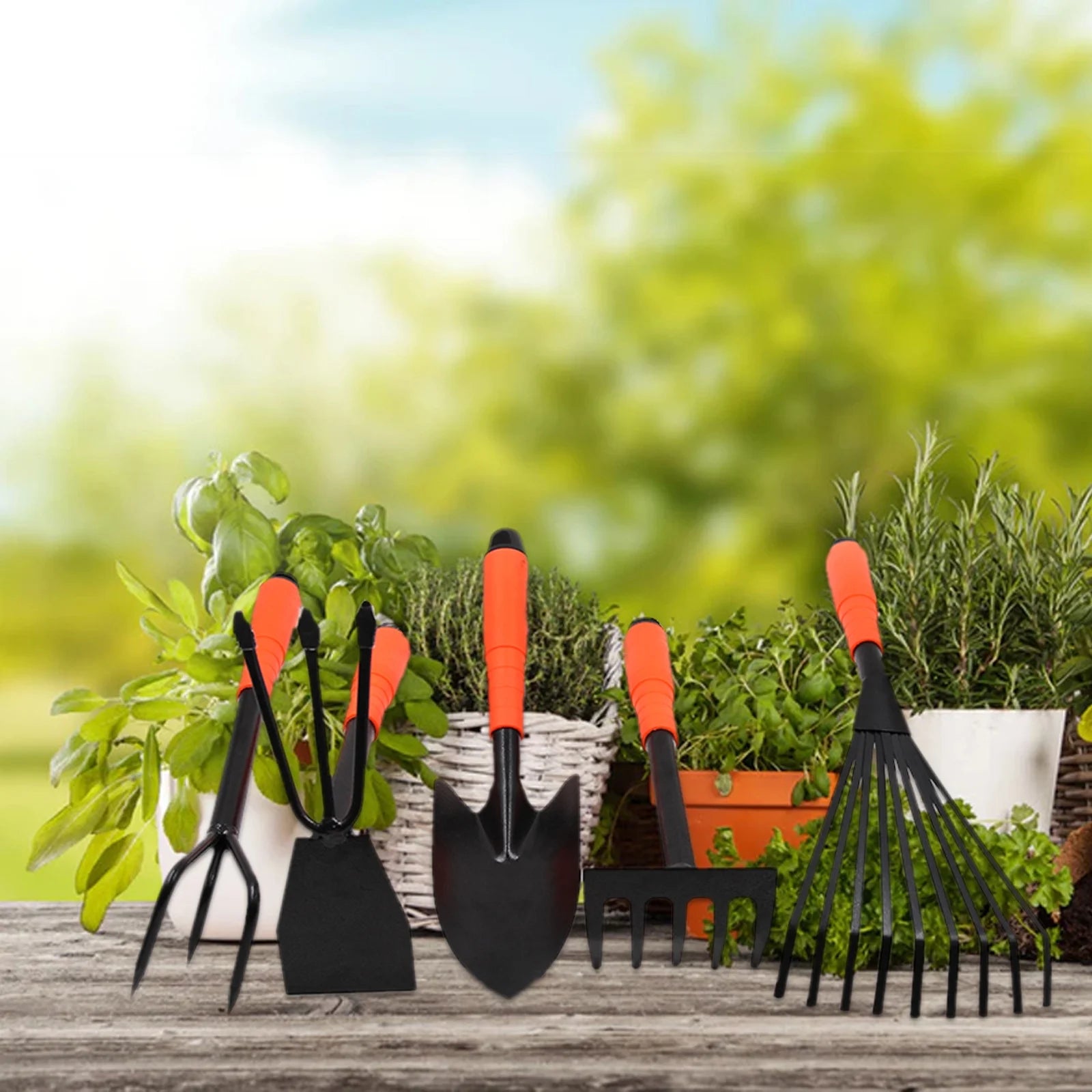 5Pcs Garden Tools Set Gardening Tools Gardening Hand Tools Gardening Gift Tool Set for Yard Farm Garden