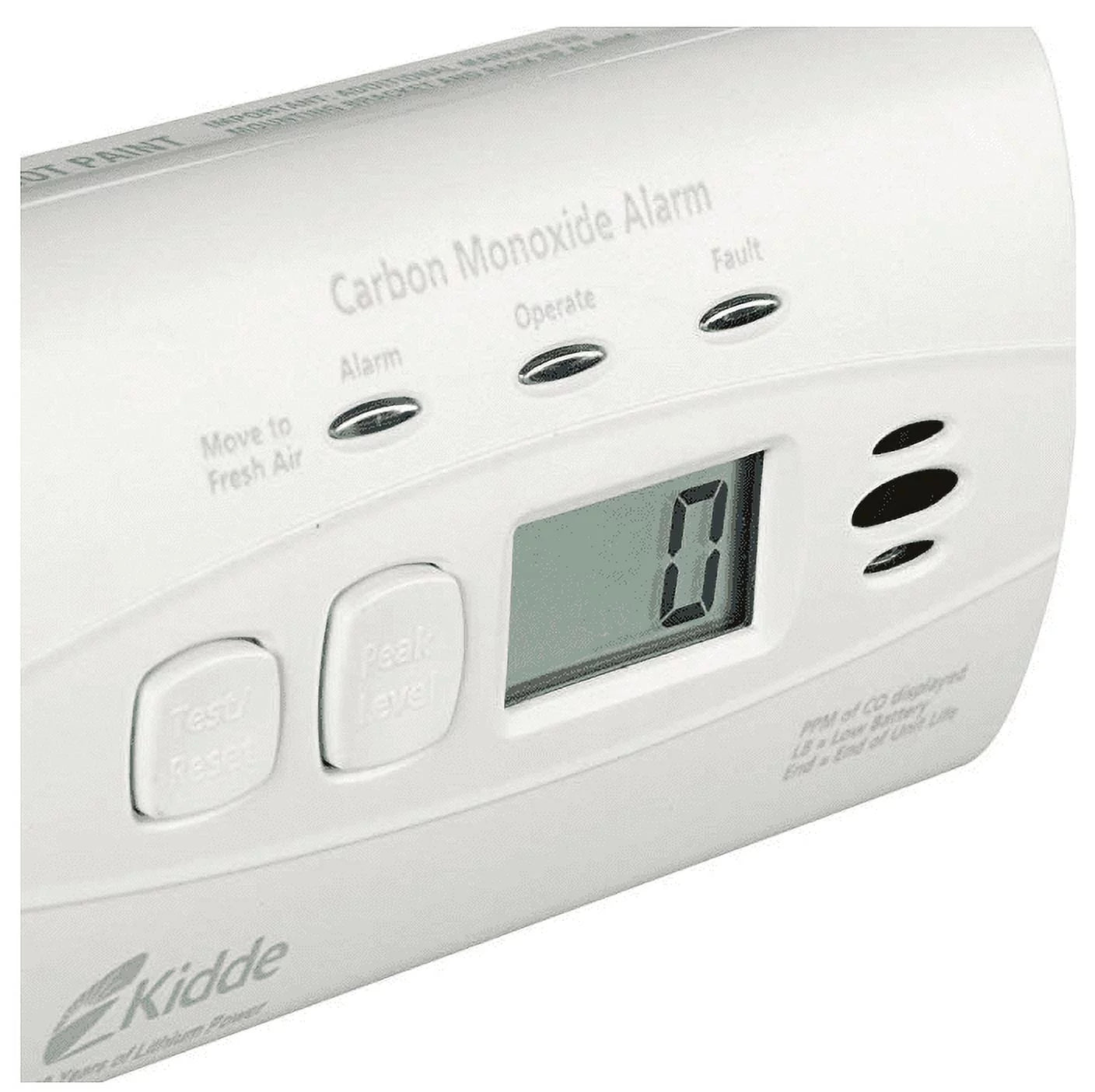 C3010D Carbon Monoxide Detector with Digital Display and 10-Year Worry-Free Lithium Battery,