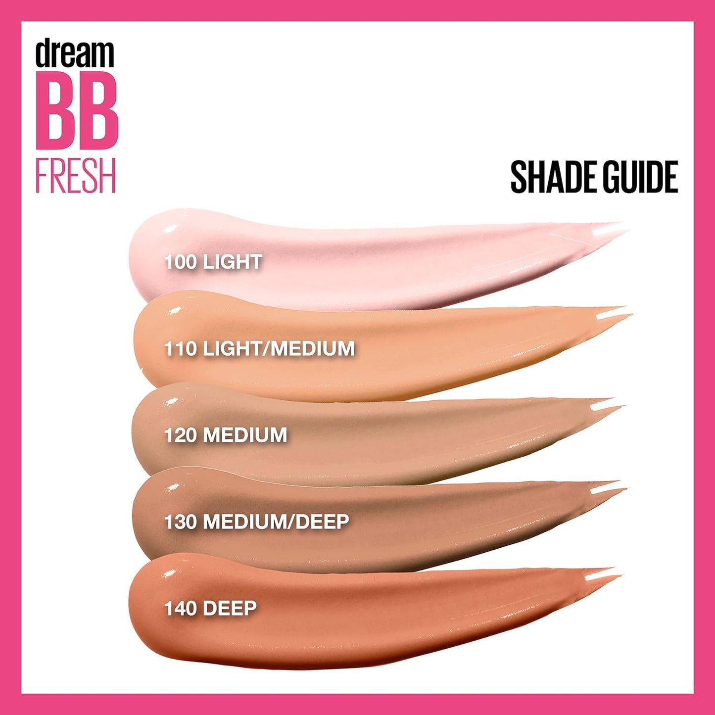 Dream Fresh Skin Hydrating BB Cream, 8-In-1 Skin Perfecting Beauty Balm with Broad Spectrum SPF 30, Sheer Tint Coverage, Oil-Free, Light/Medium, 1 Fl Oz